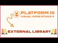 Install external libraries on platform IO | how to install libraries from zip in Platform IO