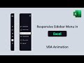 Responsive Sidebar Menu in Excel [Side Navigation Bar for Dashboards]
