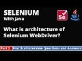 Part2-Selenium with Java Tutorial | Practical Interview Questions and Answers | SeleniumArchitecture