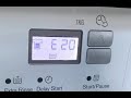 E20 Washing Machine Error. How to fix this QUICKLY and FREE !