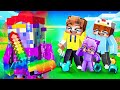 I Pretended to be a NOOB in Minecraft, Then Became OP RAINBOW DASH!