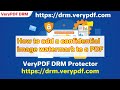 How to add a confidential image watermark to a PDF
