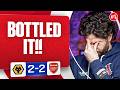 HEATED DEBATE! We Bottled It! (Christian) | Wolves 2-2 Arsenal