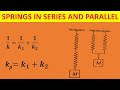 Oscillations: Springs in series and parallel