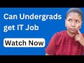 Can Undergraduates Start their Career in IT? - Explained here | @SushmitaMadhu