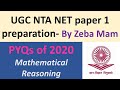 Important  mcqs on Mathematical Reasoning | UGC NTA NET paper 1 October 2021