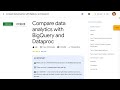 Compare data analytics with BigQuery and Dataproc