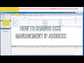 How to change ESXi Management IP Address
