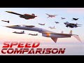 SPEED COMPARISON 3D: Fastest Manned Aircraft [4K] 🛩️