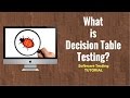 What is Decision Table Testing? Software Testing Tutorial