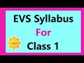EVS Syllabus For Class 1 || Topics covered in Class 1 EVS Syllabus || Environmental Studies Class 1