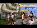 Autumn Torremolinos, Spain - Famous district La Carihuela. 4K Walk Tour