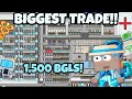 BUYING MY DREAM WORLD FOR 1,500 BGLS!! 🤯 BIGGEST TRADE! | GrowTopia