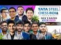 Tata Steel Chess India 2022 Open | Rapid | Day 1 | Live commentary by Sagar, Tania