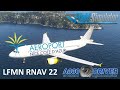 Fenix A320 | RNAV-Visual Approach at Nice Runway 22 | Real Airbus Pilot