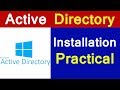 ACTIVE DIRECTORY INSTALLATION in windows server 2012 R2 Step by Step (Hindi)