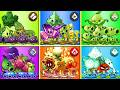 PvZ 2 - 6 Teams Plant \u0026 Vine \u0026 Mint Battle - Who Will Win? - Team Plant vs team Plants