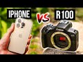 Canon R100 vs iPhone | Can a $479 Entry Level Camera Beat a Smartphone?