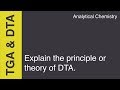 Explain the principle or theory of Differential Thermal Analysis (DTA) | Analytical Chemistry.