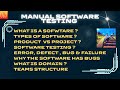 Manual Software Testing Training Part-1