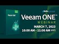 Getting The Most From Veeam ONE - Webinar (Recorded 03/07/2023)