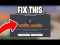 How To Fix Unable To Connect To World Minecraft Bedrock! - Tutorial