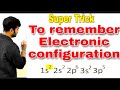 Super Trick || How to remember Electronic configuration || Chemistry by Roshan sir
