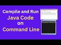 How To Code In Java command Prompt | How To Run Code In CMD Java| #programming  #java