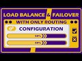LOAD BALANCE AND FAILOVER WITH ONLY ROUTING CONFIGURATION