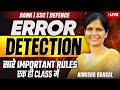 ⚠️ Error Detection | All English Rules + Tricks Explained |🔥 Perfection Class Live | Nimisha Bansal