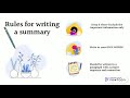 Summary Writing-Easy to do guide for kids