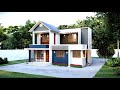25*50 House Design 3D | 1250 Sqft | 139 Gaj | 5 BHK | Modern Design | Terrace Garden | 8x15 Meters