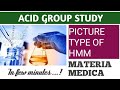 Acid group study in Homeopathy I Materia Medica l Physical \u0026 Mental symptoms I Homeopathy learners
