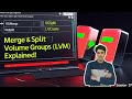 Session - 37 | How to Merge \u0026 Split Volume Groups with Logical Volumes (LVM) | Nehra Classes