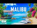 Malibu 4K | A Coastal Drive Through Cliffs, Waves \u0026 California Sunsets with Relaxing Music