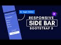 Sidebar Menu Using Bootstrap 5 | Responsive Side Bar with Sub Menu | Responsive Side Navigation Bar