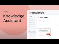 Agent Bricks Knowledge Assistant Agent
