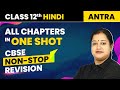 Class 12 Hindi - All Chapters in One Shot | CBSE Non-Stop Revision | Class 12 Hindi Antra