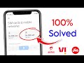 fix no sim card problem jio airtel | sim card not working | no sim card problem solved