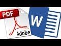 How to convert PDF files to Word without software, using only Word 2013 - 2018