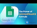 2. The basics of GOOGLEFINANCE formula used in Google sheets