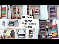 10 Brilliant Home Organizing Hacks/No Cost Wardrobe Organizing Idea/Space Saving Hack/ClothOrganiser