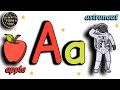 Phonics Sounds of Alphabets for kindergarten - ABC alphabet with two words | WATRstar #phonics