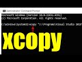 How to use xcopy cmd