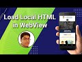 Load Local HTML Files Into WebView | Android Studio Tutorial