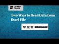 Tosca Real Time Example|2 Ways to Read  Excel Files Data in Tosca|Excel Operation|  Repetition| Loop