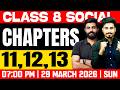 Class 8 Annual Exam | Social Science | Chapters 11,12,13 | Exam Winner