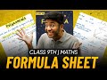 Class 9th Maths Formula Sheet🔥| All Formulas of Maths Class 9th | Shobhit Nirwan