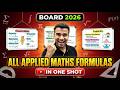 Class 12 Applied Maths All Formulas in 1 Shot Video || Class 12 Applied Mathematics 2026 Boards