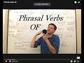 Phrasal verbs OF